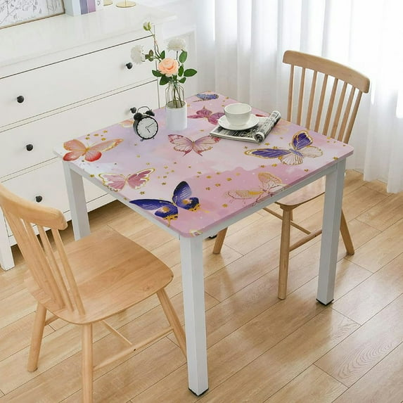 Creowell Butterfly Tablecloths, Spring Butterfly Birthday Tablecloths Butterfly Party Tablecovers for Girls Baby Shower Weddings Birthday Party Decorations