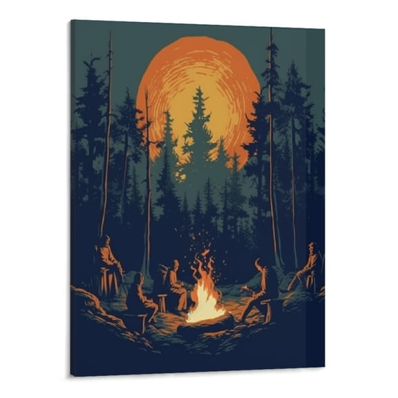 Creowell Canvas Prints Wall Art Men's Firefly Party Canvas Wall Art Picture 16x20in for Living Room Bedroom 16x20in