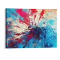 thumbnail image 1 of Creowell  Canvas Wall Art Blue Color Pattern Wall Artwork Modern Home Decor Wall Art Living Room Canvas Frame Art Prints Wood Wall Decor Canvas Art Wall Hanging Decor Ready to Hang-20x16 Inch, 1 of 3