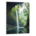 thumbnail image 1 of Creowell Canvas Wall Art Picture 16x20in for Living Room Bedroom Fall Decor Forest Cave Print On Canvas 16x20in, 1 of 3