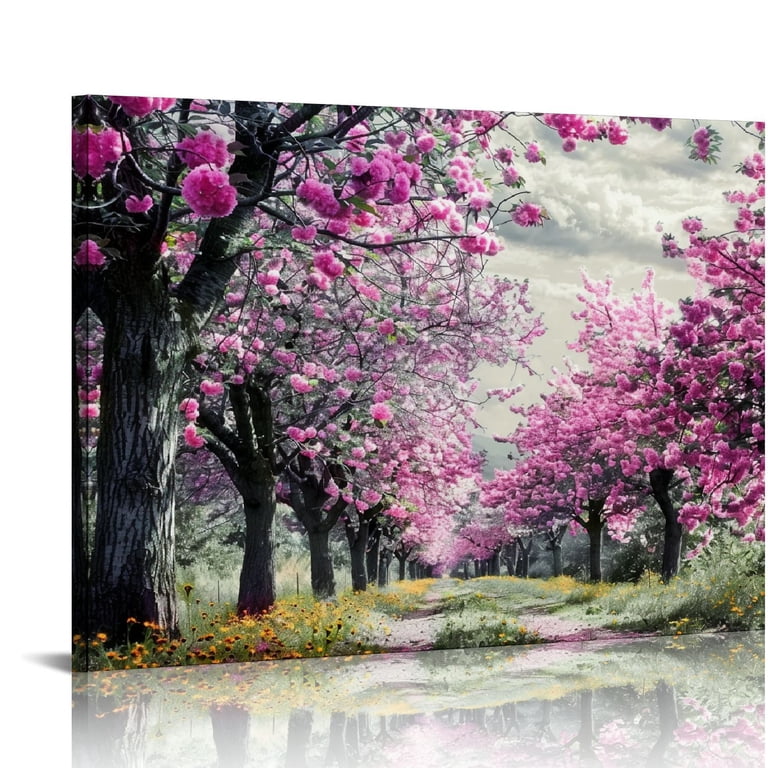 Black And White Cherry Blossom Tree Wallpaper — free download