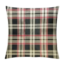Creowell Christmas Decor White Plaids Pillow Covers Buffalo Check Throw Pillow Cover Tartan Cushion Cover Case for Couch Sofa Home Decoration White