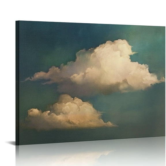 Creowell Clouds Sky Painting Canvas Print Wall Art Decor 16x12in