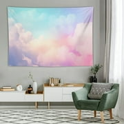 Creowell Colorful Cloud Murals Fog Clouds Tapestry for Bedroom Living Room 60x40 Inch 60x40in