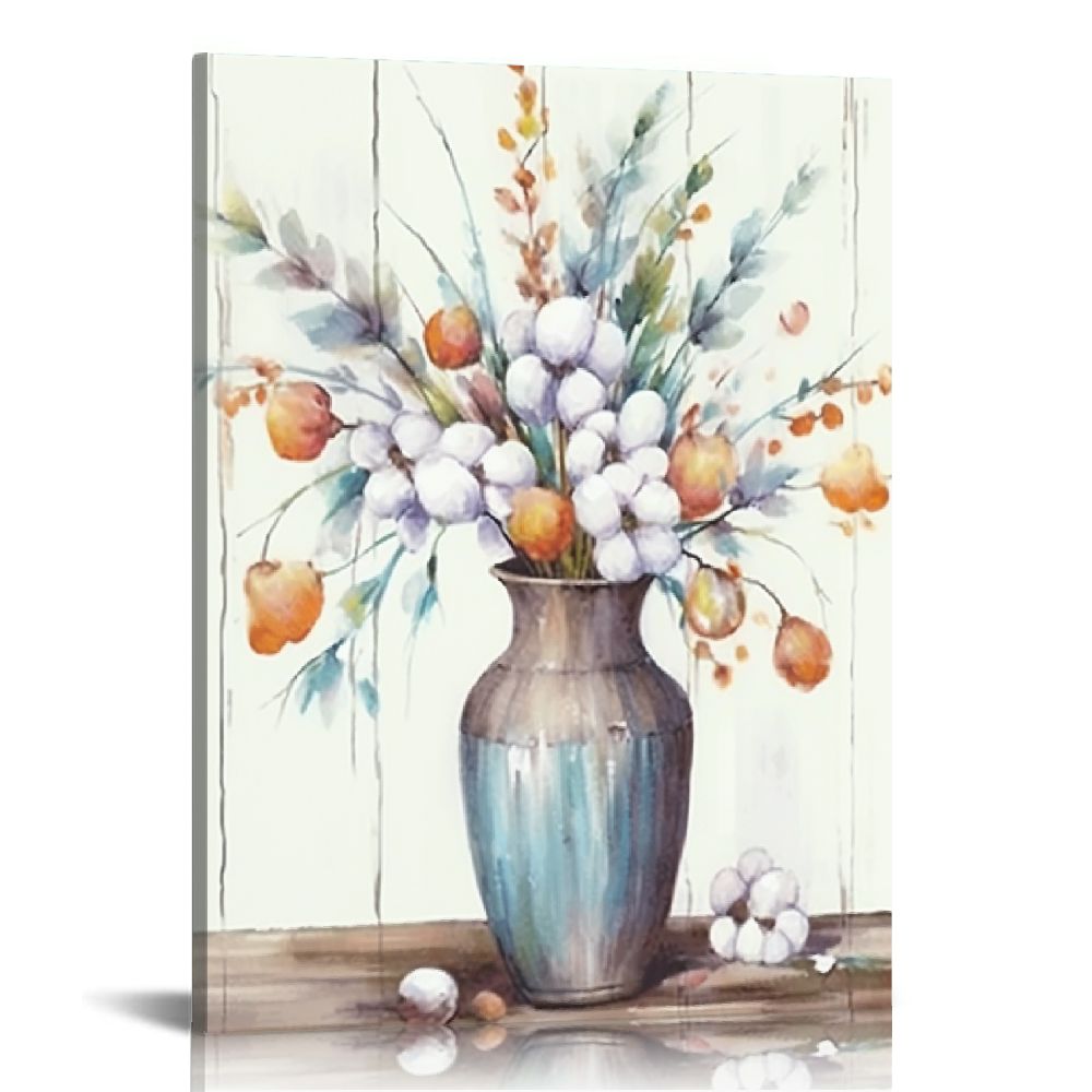 Creowell Country Flower Wall Art Picture Canvas Prints Farmhouse ...