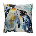thumbnail image 1 of Creowell Decorative Throw Pillow Cover,Watercolor Penguin Mom and Baby  Throw Pillow Case Cushion Cover Home Décor Sofa Decorative Pillow  White, 1 of 5