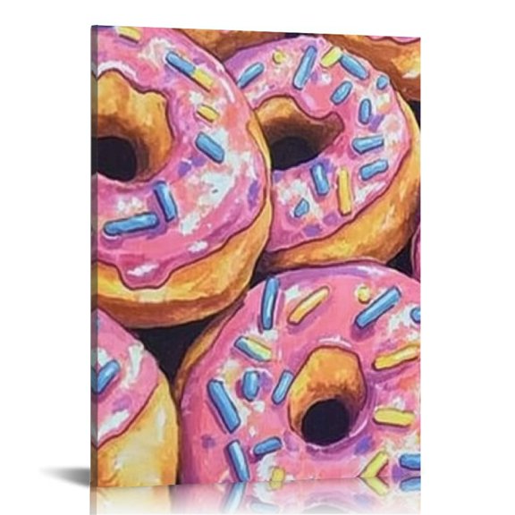 Creowell Donuts Sweets Dessert Canvas Prints Wall Art Decor 16x20in