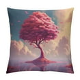 thumbnail image 1 of Creowell Fantasy Art Pillow Covers for Couch Sofa Indoor Outdoor Home Decor - Square Design - Short Plush - Wrinkle/Shrink/Fade Resistant - Invisible Zipper - 1PC 24x24in, 1 of 5