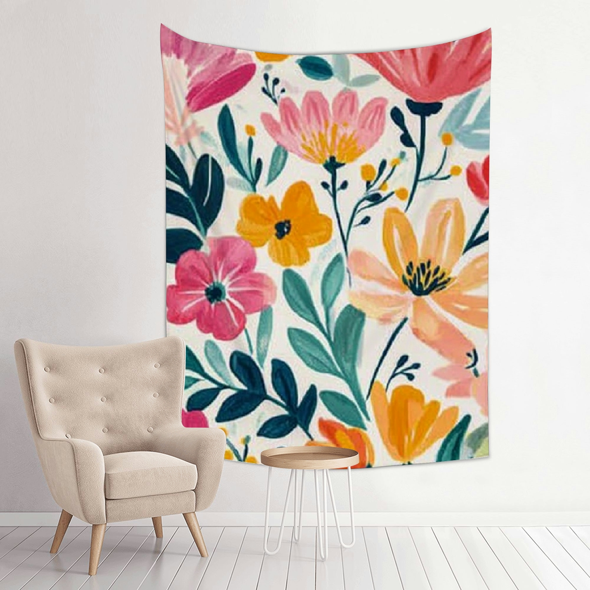 Floral Tapestry Wall Hangingnull