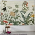 thumbnail image 1 of Creowell Floral Plants Wall Tapestry,Vintage Herbs Tapestry Colorful Nature Wild Flowers Tapestry Wall Hanging for Dorm Living Room Bedroom Decor  Painting, 1 of 6