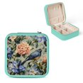 thumbnail image 1 of Creowell Flower Bird Rococo Jewelry Box for Necklaces Rings Earrings Green, 1 of 5