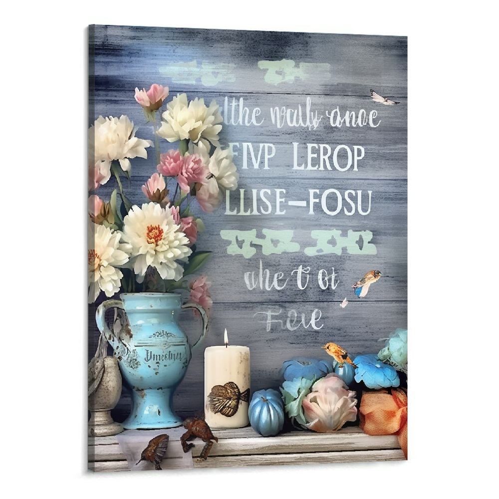 Creowell Flowers Bathroom Wall Art Beach Sea Turtle Bathroom Pictures ...