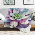 thumbnail image 1 of Creowell Flowers Durable Soft and Warm Flannel Blanket for Couch Bed Sofa, Multi-purpose Gift Blanket for All Season, Heat Transfer Printing, Multiple Sizes, High Quality Material, Easy Care 30x40in, 1 of 7