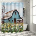 thumbnail image 1 of Creowell Flowers Modern Waterproof Shower Curtain for Country Cottage & Farmhouse Bathroom Decor Bathroom Home Bathtubs Decoration with Hooks 69x72, 1 of 7