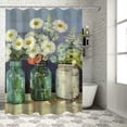 thumbnail image 1 of Creowell Flowers Pretty Shower Curtain 100% Polyester Fiber Chic Modern Bathroom Decor with Hooks 36x72, 1 of 7
