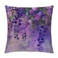thumbnail image 1 of Creowell Flowers Purple Vase Pillow Covers Square Design Printed on Both Sides - Indoor Outdoor Pillow Case for Car Couch Bedroom - 1PC 22x22in, 1 of 5