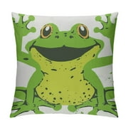 Creowell Frog Pillow Covers, Frogs Gifts for Girls Frog Lovers Women, Frog Decor for Bedroom, JFrogs Pillow Case