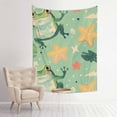 thumbnail image 1 of Creowell Frog Starfish Pattern Wall Hanging Tapestry for Home Decor 30x40in, 1 of 5