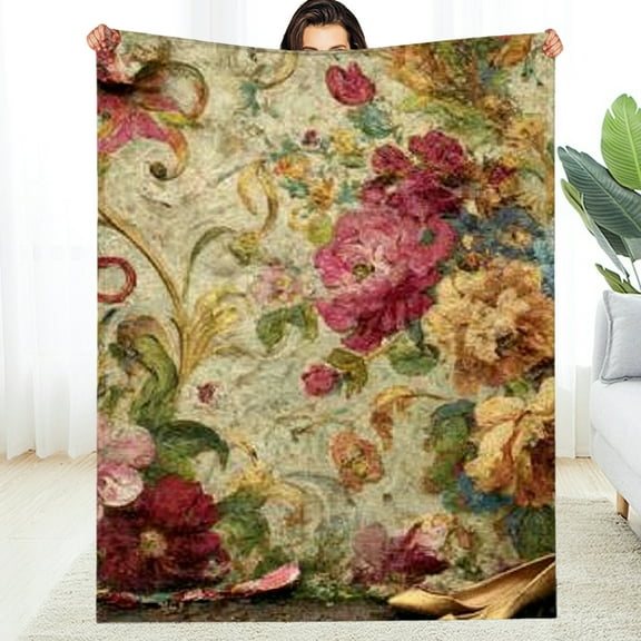 Creowell Fuzzy Fluffy Soft Cozy Blanket - Durable Flannel for All Seasons 30*40in