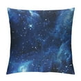 thumbnail image 1 of Creowell Galaxy Blue Stars Pillow Covers  Space Decorative Couch Pillow Cases Square Throw Pillows Home Decor for Living Room Bedroom Bed Cushion Outdoor, 1 of 5