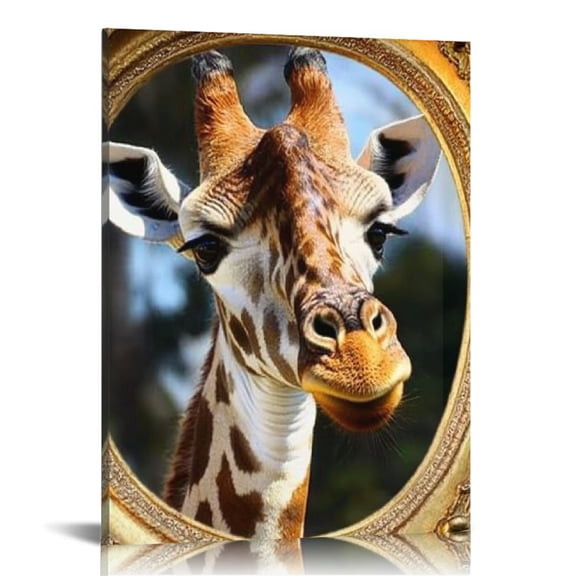 Creowell Giraffe Canvas Prints Wall Art Modern Home Decor 12x16 16x20in