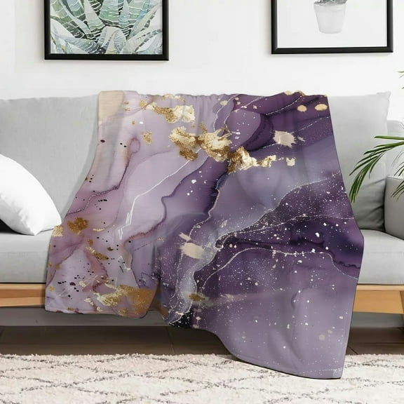 Creowell Glitters Lightweight Blanket, Soft and Warm Flannel Blanket for Couch Bed Sofa, Multi-purpose Gift Blanket for All Seasons, Heat Transfer Printing, Multiple Sizes Available 30x40in