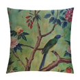 thumbnail image 1 of Creowell Green Dream Chinoiserie Throw Pillow Cover Cozy Square Throw Pillowcases Home Decor for Bed Couch Sofa Living Room Cushion Cover, 1 of 5