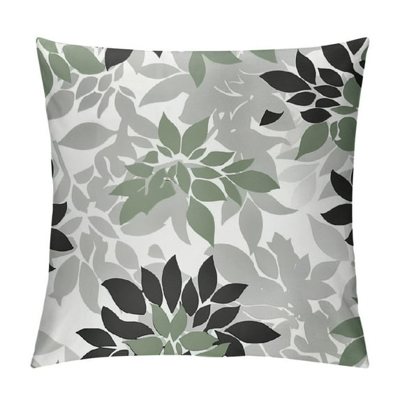 Creowell  Green Pillow Covers ,Sage Green Pillows Decorative for Couch, Farmhouse Cushion Case Outdoor Green Home Decoration，Multi-Size
