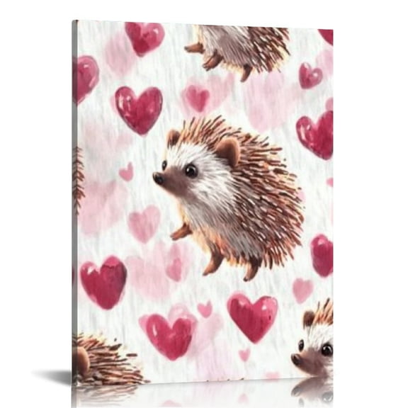 Creowell Hearts Cute Wall Decor for Bedroom Fashion Kitchen Canvas Art Modern Prints Home Decor Living Room Bathroom Office 16x20in