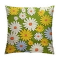 thumbnail image 1 of Creowell  Hello Spring Daisy Bloom with Grace Throw Pillow Covers,Home Sweet Home Flowers Cushion Case for Sofa Couch, 1 of 5