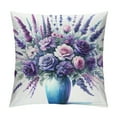 thumbnail image 1 of Creowell  Home Sweet Home Lavender Purple Throw Pillow Covers,  Spring Summer Seasonal Decorations for Home, 1 of 5
