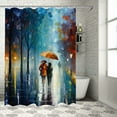 thumbnail image 1 of Creowell Impressionist Art Pretty Shower Curtain Set with Hooks - Chic Modern Bathroom Decor, 100% Polyester Fiber, Various Sizes 60x72, 1 of 7
