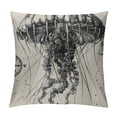 thumbnail image 1 of Creowell Jellyfish Throw Pillow Covers Set of 1 Soft Ocean Pillow Cases Cushion Covers for Living Room Bedroom Sea Creature Underwater World Decor Vintage Throw Pillowcases for Sofa Couch Chair White, 1 of 5