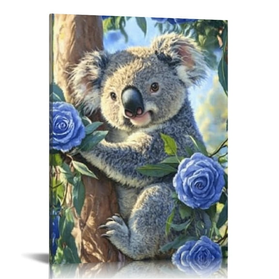 Creowell Koala Bear Art Modern Canvas Prints Wall Art Home Decor 12x16in