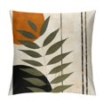 thumbnail image 1 of Creowell Leaf Sun Abstract Pillow Covers for Couch Sofa Indoor Outdoor Throw Pillow Cover Square Design 1PC 24x24in, 1 of 5