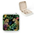 thumbnail image 1 of Creowell Leopards Tropical Plants Jewelry Box for Necklaces Rings Earrings White, 1 of 5