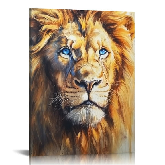 Creowell Lion Art Modern Canvas Prints Wall Art Home Decor 12x16 16x20in