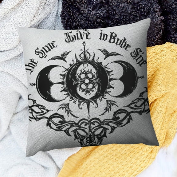 Creowell Live by The Sun Love by The Moon Triple Goddess Throw Pillow Covers   Triple Moon，Moon Goddess，Dreamcatcher，Witch，Witchy，Pagan，Gothic Magic Spell Pillowcase 18x18in