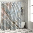 thumbnail image 1 of Creowell  Marble Print Shower Curtain, Onyx Stone Textured Natural Style Featured Scratches Illustration, Cloth Fabric Bathroom Decor Set with Hooks 69x72, 1 of 7