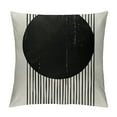 thumbnail image 1 of Creowell Mid Century Pillow Covers  Mid Century Modern Arch Lines  Black and White Decor Pillow Covers for Couch Sofa Bed Bedroom Living Room, 1 of 5