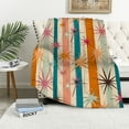 thumbnail image 1 of Creowell Mid Century Throw Blanket, Modern Orange Blue Pink Geometric 50s Boho Atomic Age Blanket for Winter Chair Decorative Air Conditioning Blanket, 1 of 6