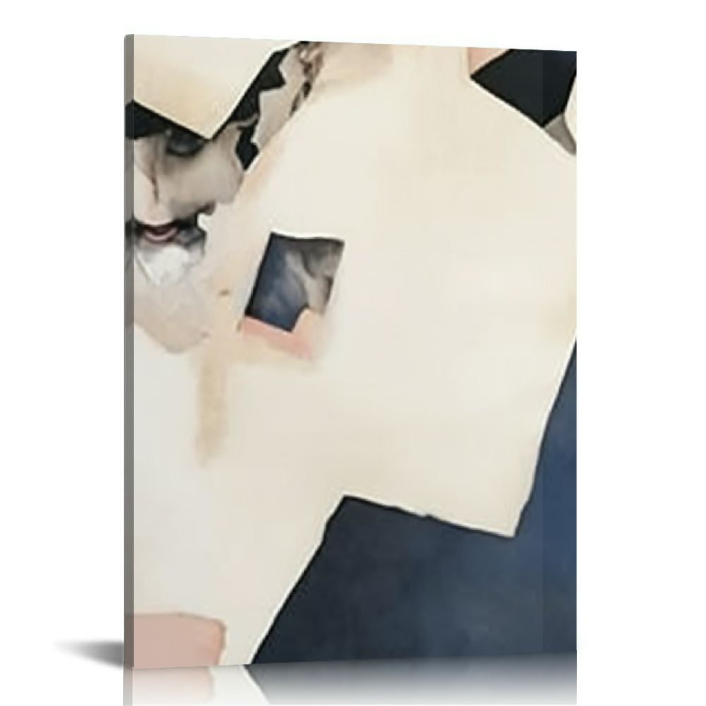 Creowell Modern Wall Art Prints, Neutral Abstract Mixed Color Wall Art