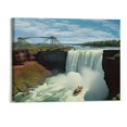 thumbnail image 1 of Creowell Niagara Falls Waterfall Poster Canvas Print Wall Art Holiday Gift Bathroom Living Room Bedroom Home Decor (20x16 Inch Framed), 1 of 3