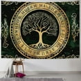 thumbnail image 1 of Creowell Nordic Vikings Tapestry Viking Yggdrasil Tree of Life Celtic Rune Scandinavian Aesthetic Mythology Tapestry Wall Hanging for Bedroom Living Room Decor  60x50inch, 1 of 6