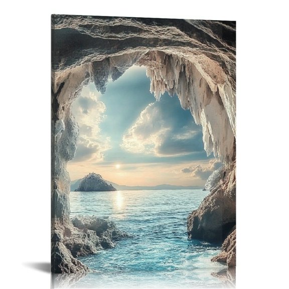 Creowell Ocean View Canvas Print Wall Art Home Decor 12x16 16x20 12x16in