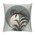 Creowell Palm Tree Pillow Cases with Zipper Home Decor for Living Room