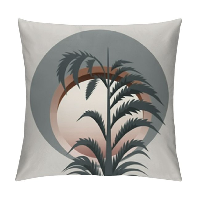 Creowell Palm Tree Pillow Cases with Zipper Home Decor for Living Room