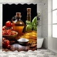 thumbnail image 1 of Creowell Pasta Pretty Shower Curtain Bathroom Decor 100% Polyester Fiber Set with Hooks 36x72, 1 of 7