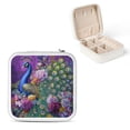 thumbnail image 1 of Creowell Peacock Flowers Feathers Jewelry Box for Necklaces Rings Earrings White, 1 of 5