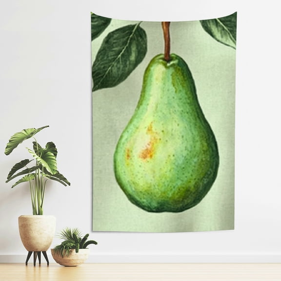 Creowell Pear Wall Hanging Tapestry 100% Polyester Decorative Art 40x60in